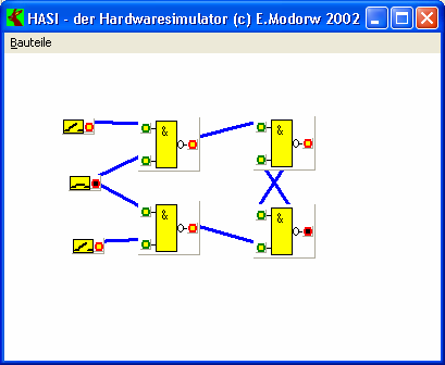 Eckart Modrow Simulation von digitalen Schaltungen S. 3 2. Funktionsumfang des Simulators Das System soll hier in einer sehr reduzierten, aber leicht erweiterbaren Form realisiert werden.