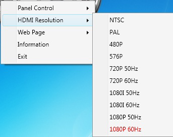 PC2TV-MODUS HDMI-Auflösung: Sie können die