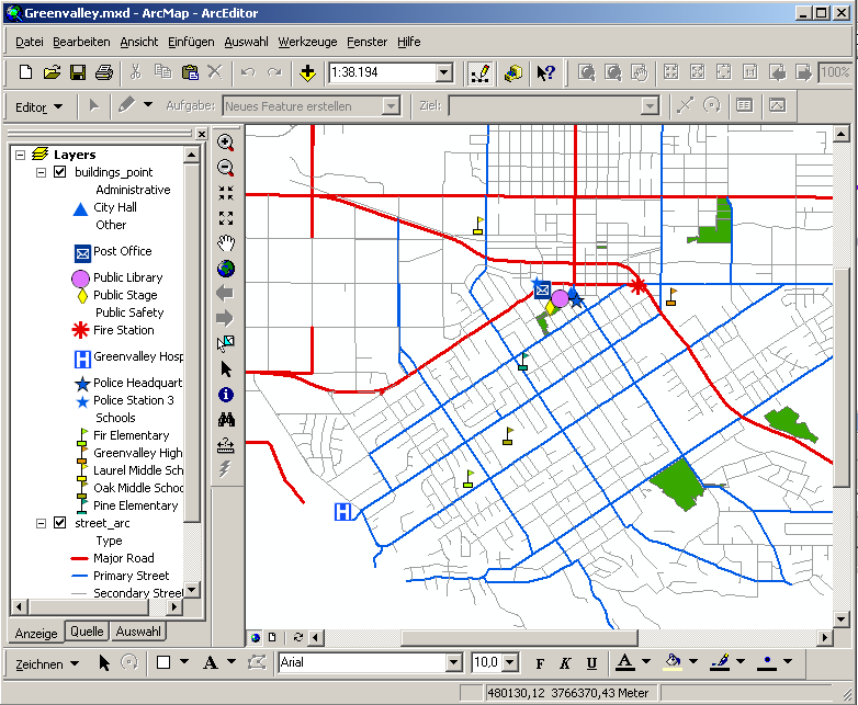 Desktop GIS II Beispiel: ArcGIS Desktop: