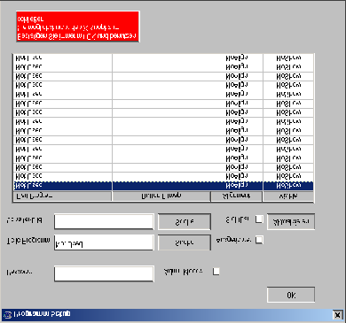 GUI (Graphical User Interface) für PC-DMIS V3.x 4.x Seite 3 von 7 In diesem Fenster werden nun die Werkstückprogramme und die Bilder festgelegt. Klicken Sie dazu Doppelt auf die Zeile (Not Used) bzw.