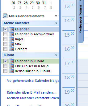 Abweichenden Kalender in MS Outlook wählen Sofern das Abgleichprogramm des Mobiltelefon-Herstellers den Standard-Kalender von MS Outlook verwendet, so müssen Sie nichts weiter einstellen.