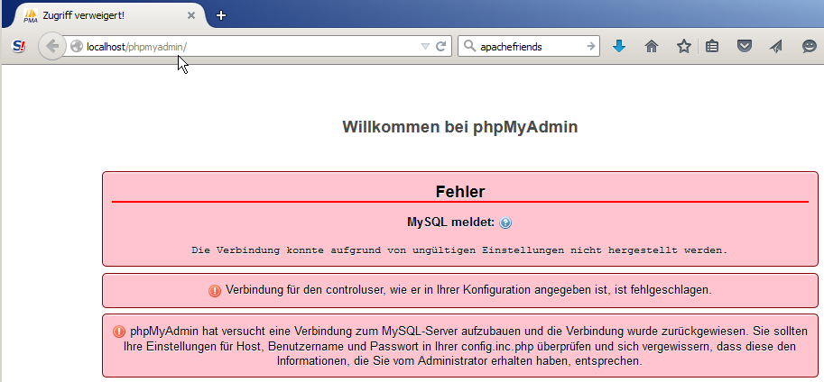 XAMPP VI Der Aufruf http://localhost/dashboard/phpinfo.