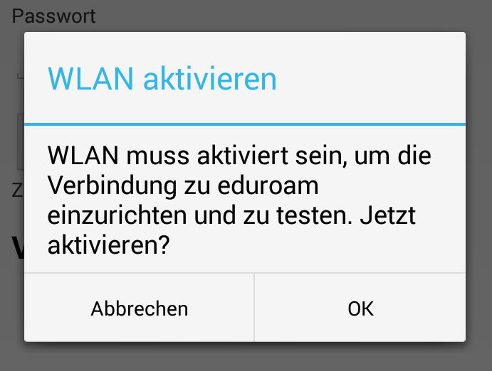 WLAN mit Android 4 Sie können das Funknetz eduroam der Freien Universität Berlin verwenden, um Ihr Android-Gerät mittels einer Wi-Fi-Verbindung im Campusnetz einzusetzen.