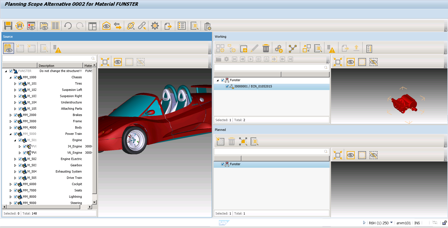 3D Visual Enterprise Manufacturing Planner