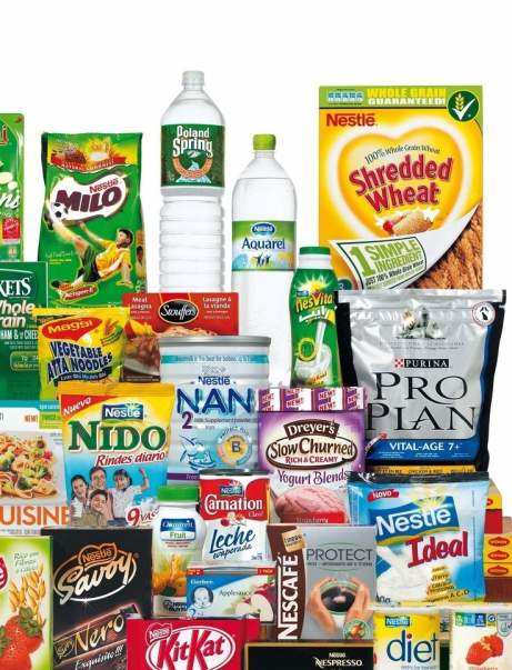 10 000 verschiedene Produkte Verkauf von 1 Milliarde Nestlé