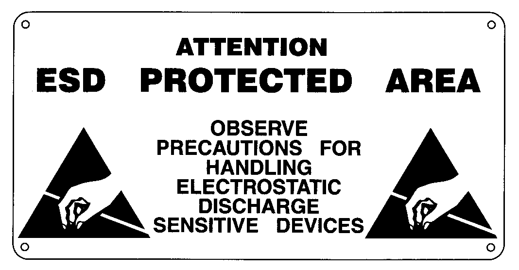 ESD-Warn-Symbol Erdungspunkt-Symbol SCHILDER Schilder sollen die Aufmerksamkeit des Personals sowie der Besucher wecken und ihnen eine klare Botschaft vermitteln