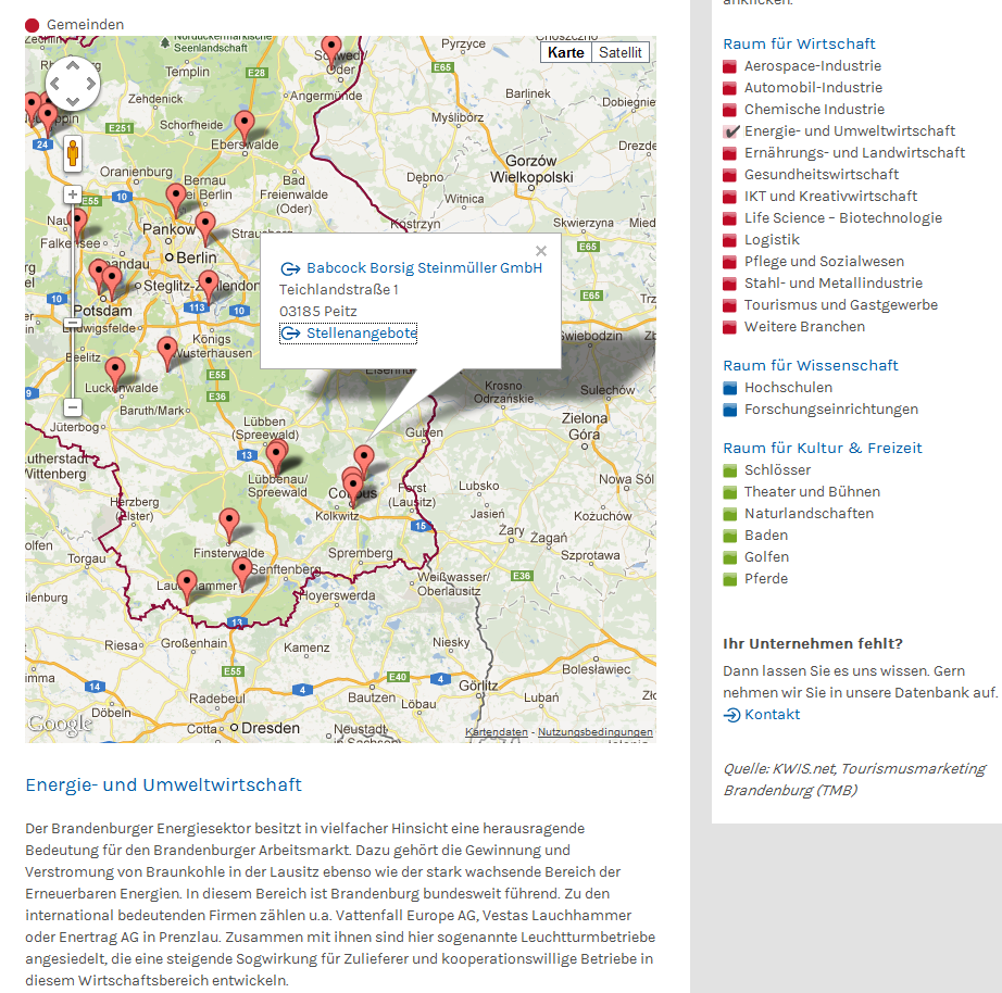 Brandenburger Fachkräfteportal www.