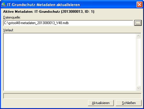 1 Aktualisierung der IT-Grundschutz-Metadaten Die Aktualisierung der IT-Grundschutz-Metadaten ist nur dem sa und allen weiteren Anwendern möglich, die in Ihrer Rolle das Recht Metadaten pflegen haben.