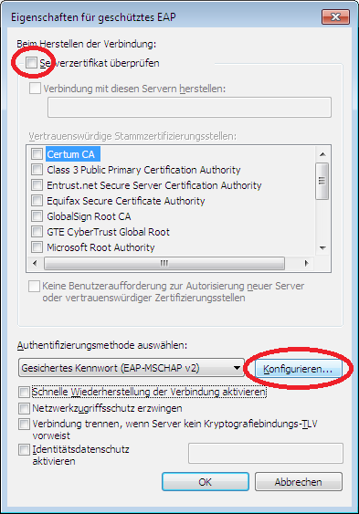 Schüler-WLAN unter Windows 7 einrichten 7. Verbindungsdaten ändern 8. "Sicherheit" 9.