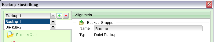 Backup mit mehreren Generationen(Professional Version) In der Professional Version von BackupMotion haben Sie die Möglichkeit mehrere Backup-Pläne anzulegen.