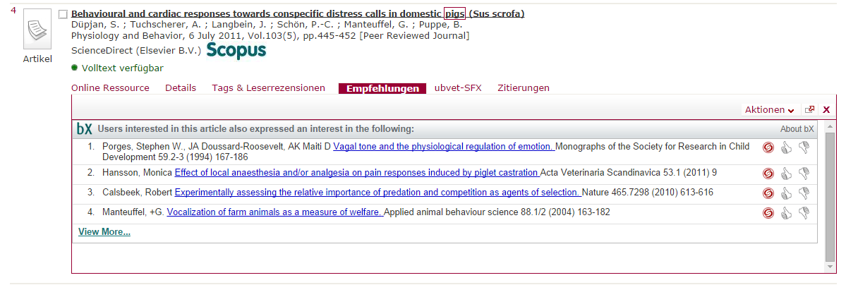 Empfehlungen Hier können Sie Artikel finden, die andere User in Zusammenhang mit Ihrem Treffer gesucht haben.