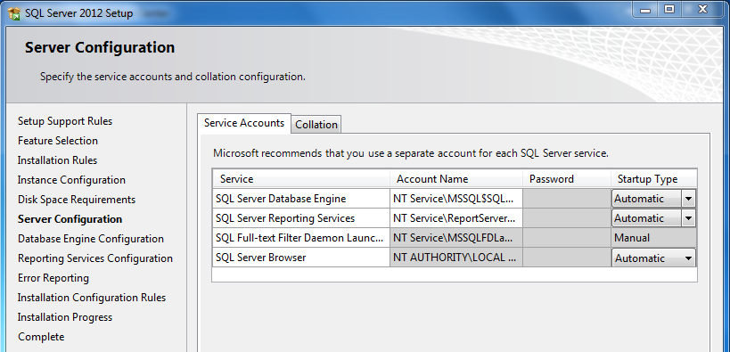 2.1.1 Konfiguration der Dienste Der SQL Server startet automatisch mit Windows, wenn er bei den Windows-Diensten entsprechend konfiguriert wurde.