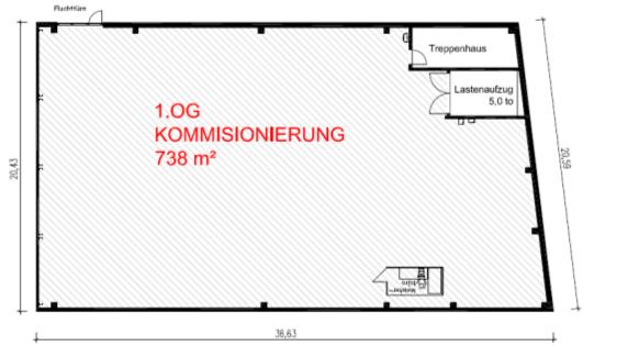 Hochregallager mit angeschlossener Kommissionierung Hochregallager 3.367 Paletten-Stellplätze: 2.