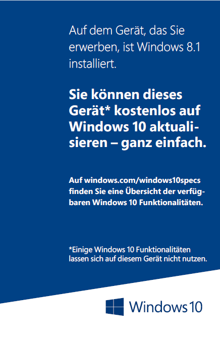 rechten Seite des Gerätes angebracht (siehe Beispielfotos). WICHTIG: Sie dürfen keine bereites vorhandenen Windows 8/8.