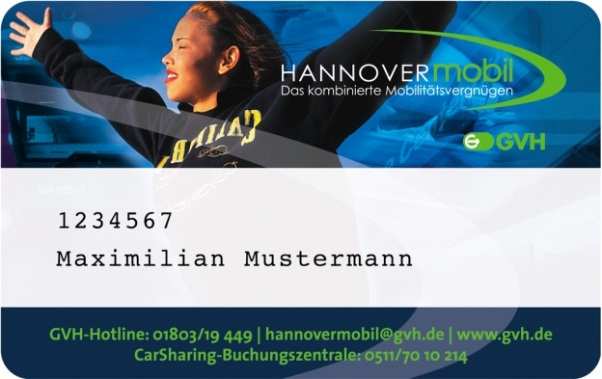 HANNOVERmobil die erste umfassende Mobilitätskarte Deutschlands Öffentlicher Nahverkehr GVH JahresAbo inklusive Fahrplanbuch kostenlos