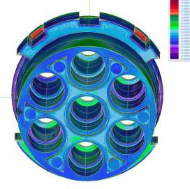 SOLL/IST-Vergleich CAD-SOLL-Daten STL-IST-Daten Farbcodierung zeigt Abstand auf Visualisierung