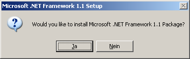 6 3.2 Installation.net Framework Sofern Sie das.net Framework noch nicht auf Ihrem PC haben, starten Sie das Setup, welches Sie im Kapitel 1.2 heruntergeladen haben. In case you do not have the.