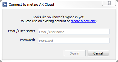 4 Developer Account und Metaio Cloud Um die von Ihnen erstellten AR-Szenarien auch vollständig nutzen zu können (z.b.