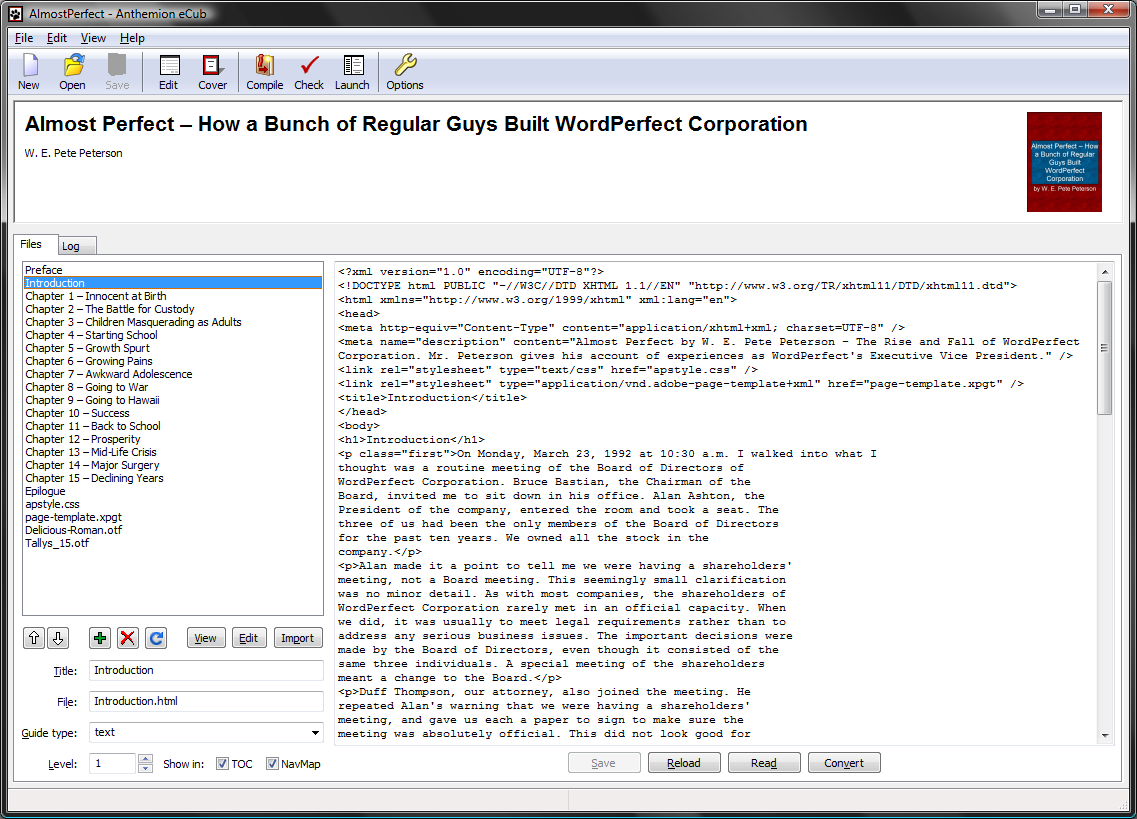 Erstellung EPUB-Erstellung (1) Software Export aus InDesign ab CS3, RoboHelp 8, Help & Manual 5, Separate Programme, z. B.