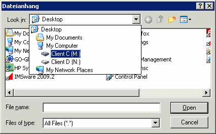 4 Eigene Dateien in IMSware nutzen Um beispielsweise für Dateianhänge Dateien von Ihrem PC zu nutzen, gibt es mit dem neuen KIRUS.