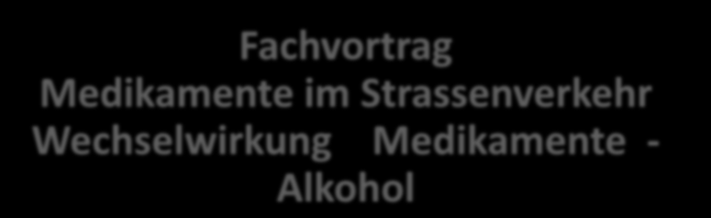 Fachvortrag Medikamente im