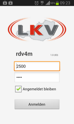 Login Freischaltung: Die Freischaltung, für die Nutzung der RDV4M-App, führt der für Sie zuständige Landeskontrollverband (LKV) durch. Login: Starten Sie das Programm auf ihrem Smartphone.