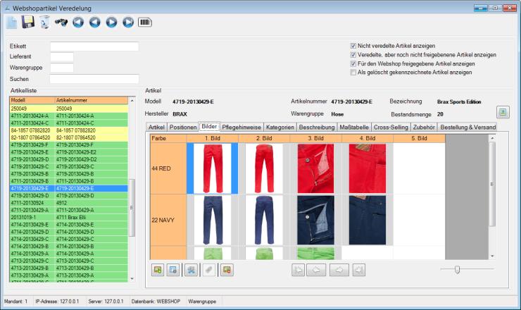 HILTES WebShop-Cockpit Anbindung der Warenwirtschaft an