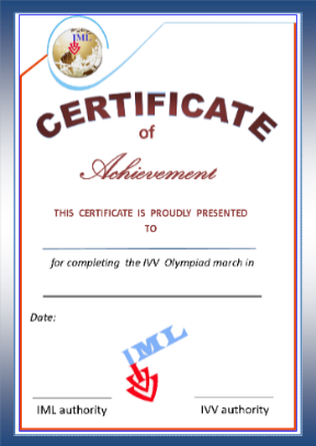 U R K U N D E N Nach erfolgreicher Teilnahme am IML & IVV Event oder an der IVV Olympiade, IVV Europiade oder IVV Asiapiade hat der Wanderer die Berechtigung für die entsprechende Urkunde.