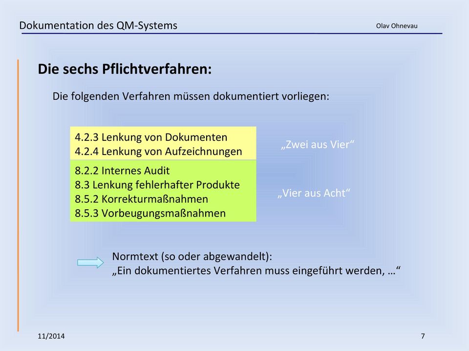 3 Lenkung fehlerhafter Produkte 8.5.