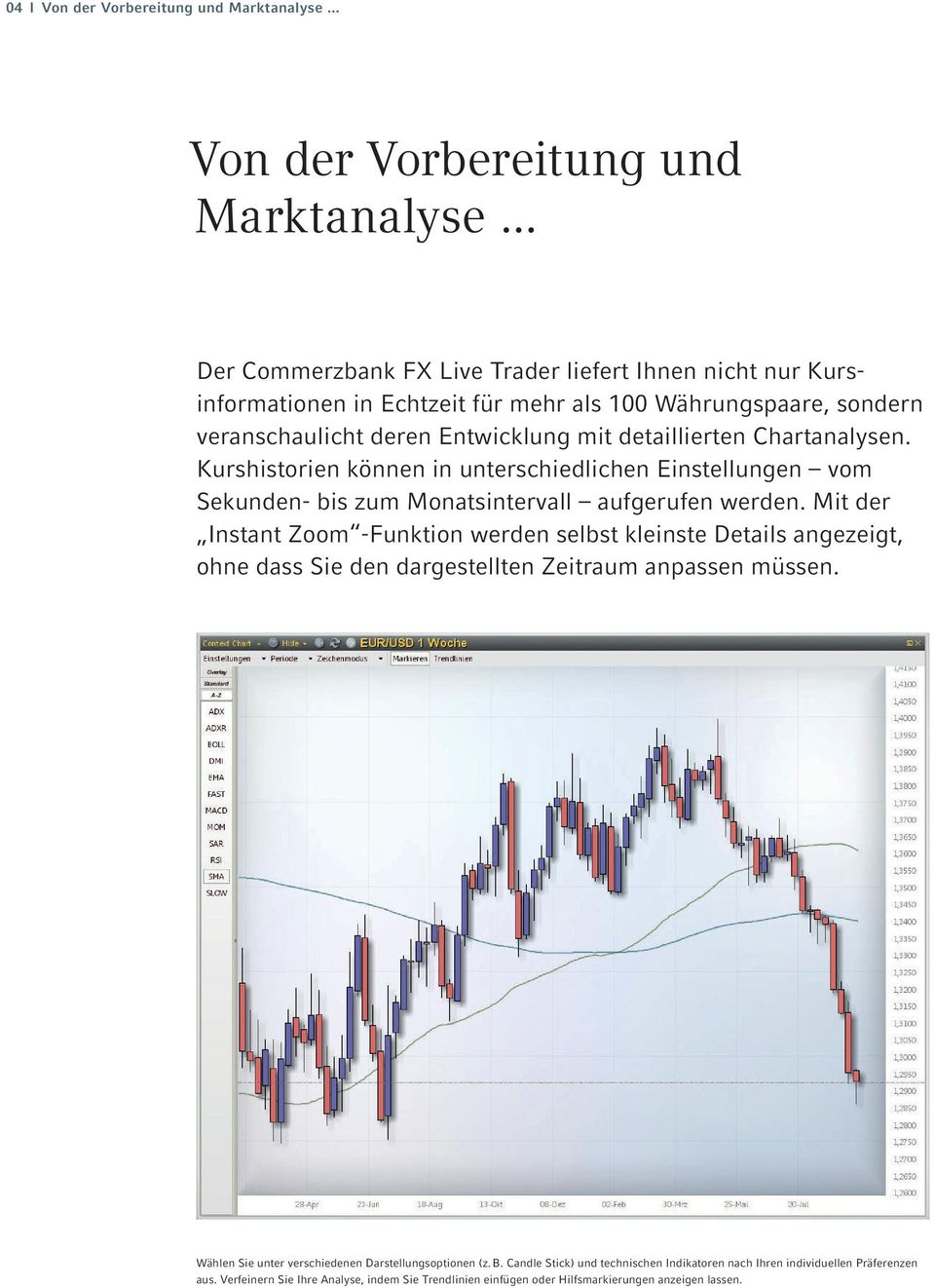.. Der Commerzbank FX Live Trader liefert Ihnen nicht nur Kurs - informationen in Echtzeit für mehr als 100 Währungspaare, sondern veranschaulicht deren Entwicklung mit detaillierten