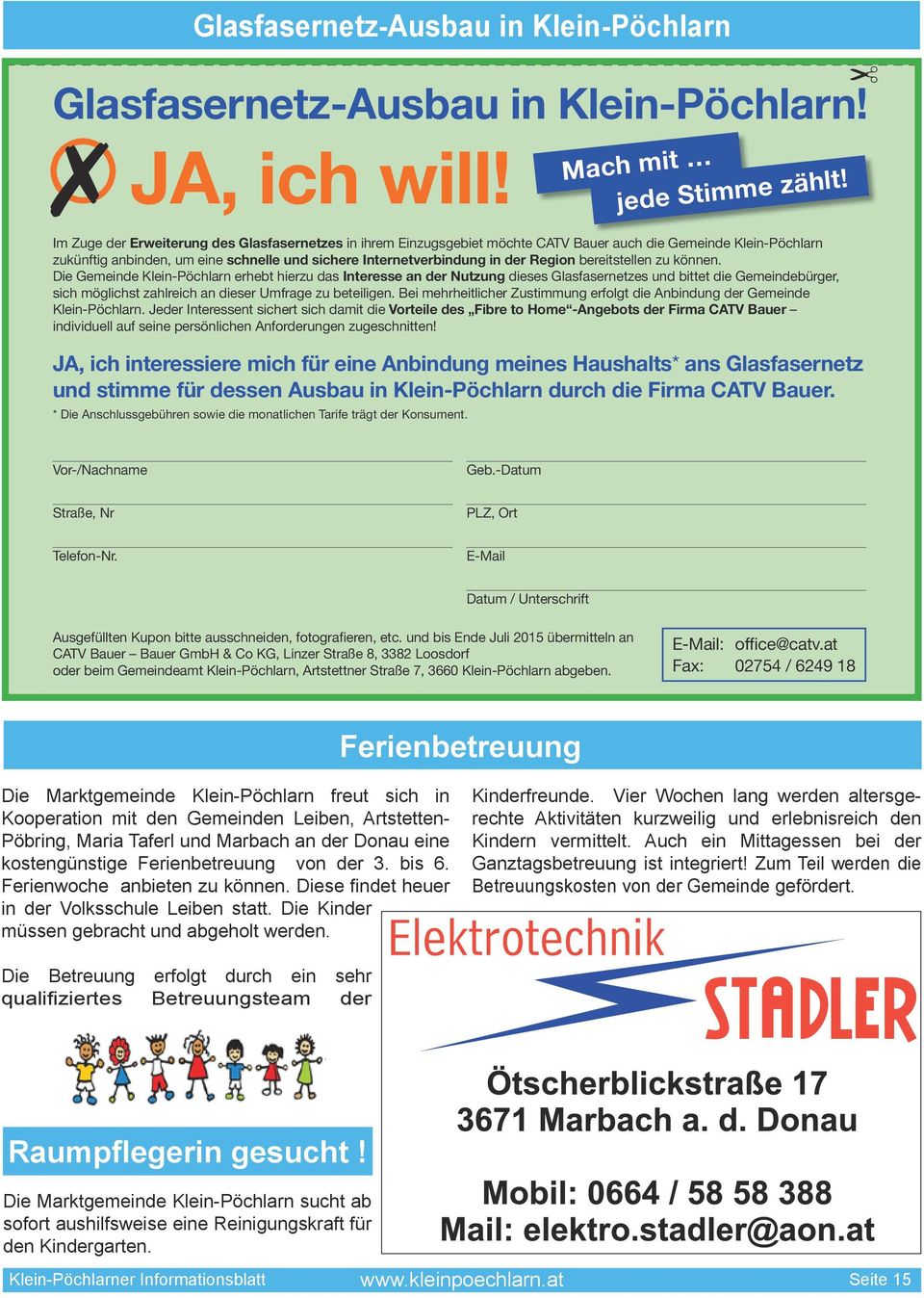 Klein Pochlarner Informationsblatt Stop To Shop Das Nahversorgungszentrum Ist Eroffnet Aus Dem Inhalt Pdf Free Download
