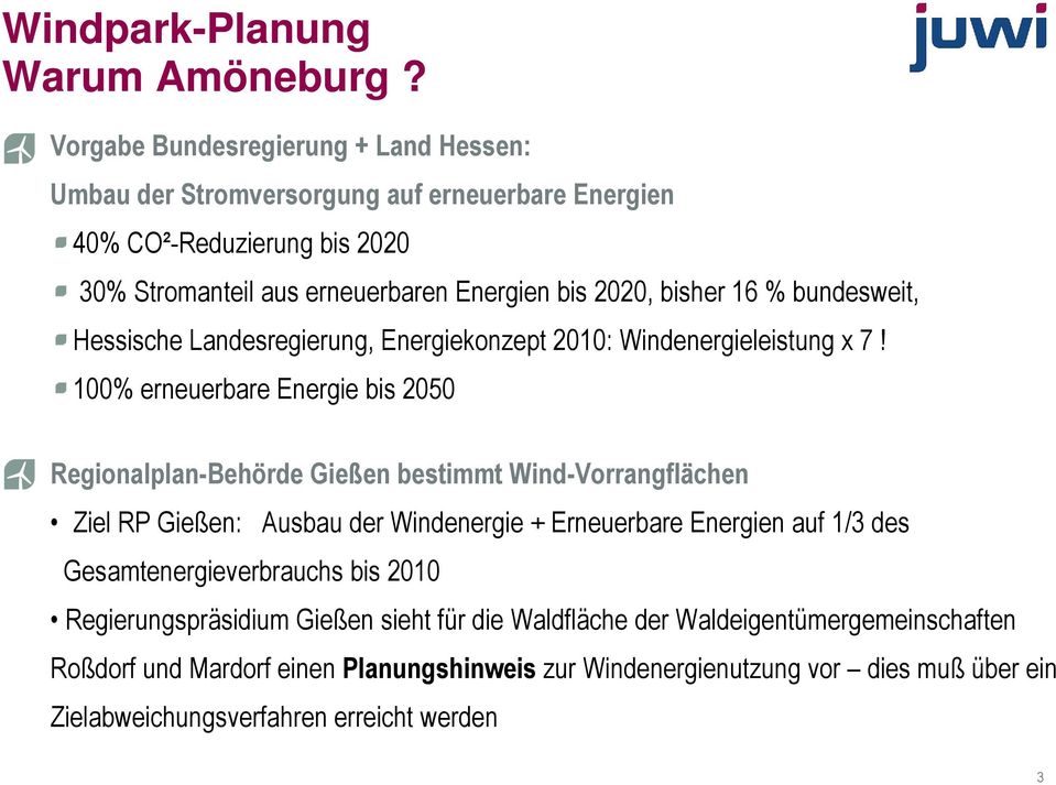 16 % bundesweit, Hessische Landesregierung, Energiekonzept 2010: Windenergieleistung x 7!