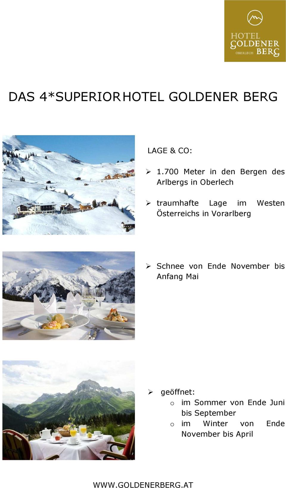 Westen Österreichs in Vorarlberg Schnee von Ende November bis Anfang