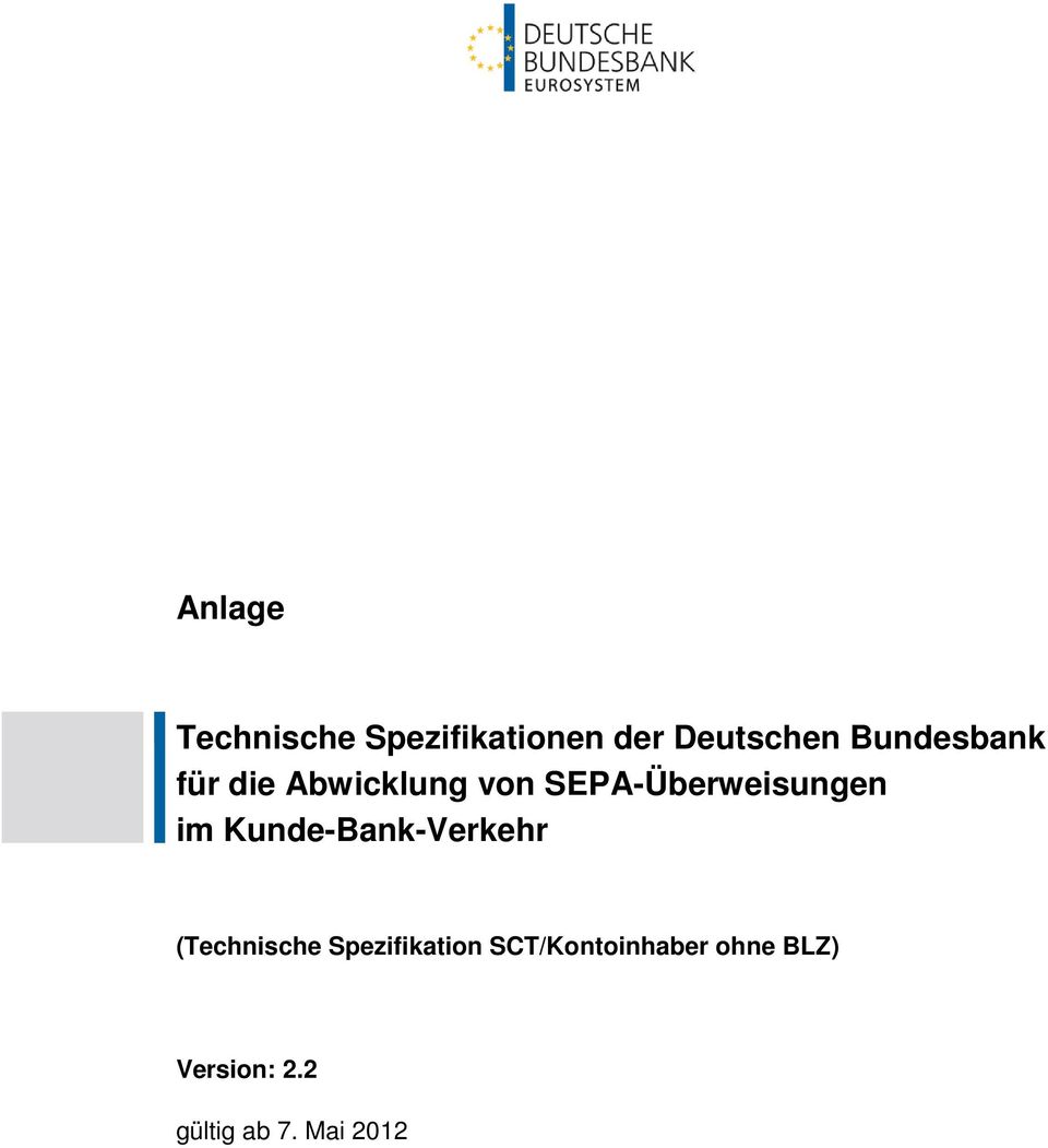 im Kunde-Bank-Verkehr (Technische Spezifikation