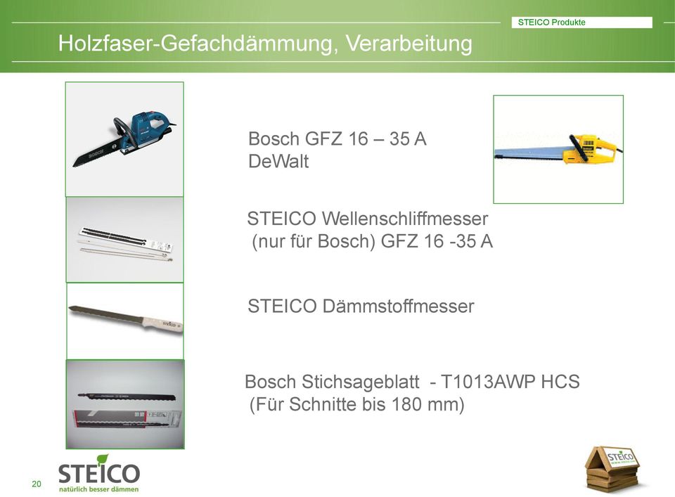 (nur für Bosch) GFZ 16-35 A STEICO Dämmstoffmesser
