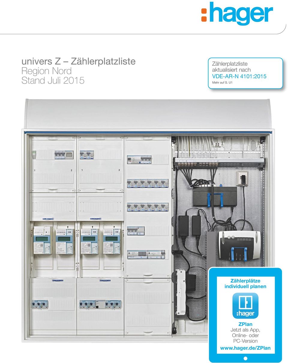 univers Z Zählerplatzliste Region Nord Stand Juli PDF Kostenfreier Download