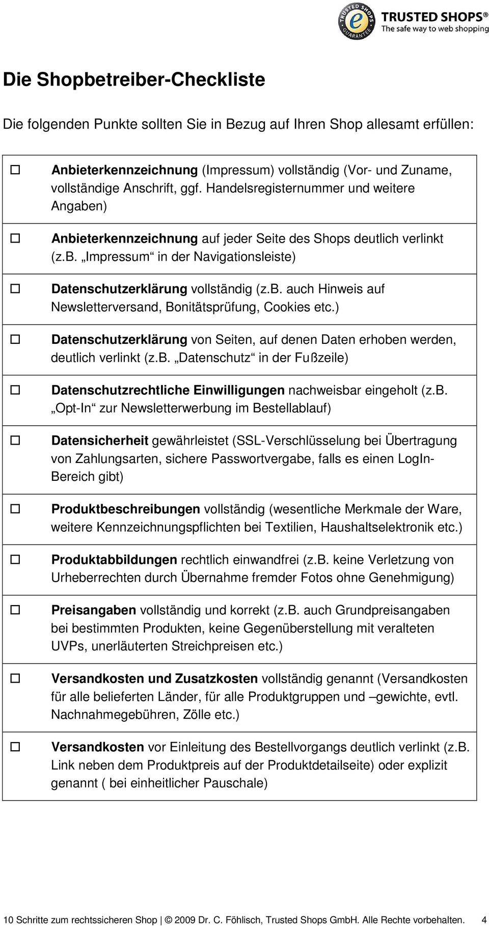 ) Datenschutzerklärung von Seiten, auf denen Daten erhobe