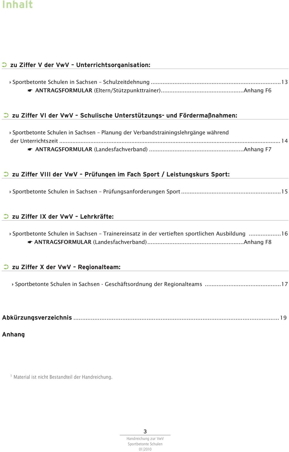 .. 14 * ANTRAGSFORMULAR (Landesfachverband)...Anhang F7 zu Ziffer VIII der VwV Prüfungen im Fach Sport / Leistungskurs Sport: 4 in Sachsen Prüfungsanforderungen Sport.