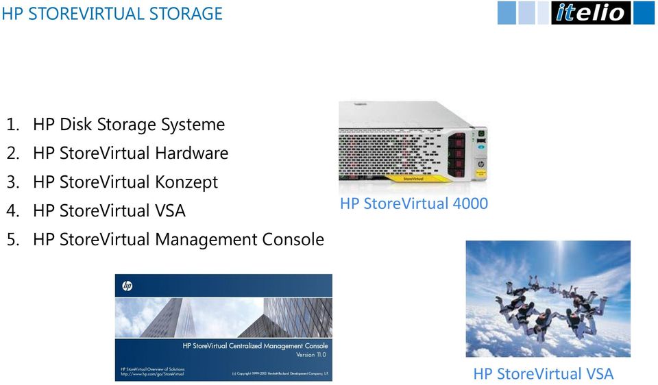 HP StoreVirtual Konzept 4.