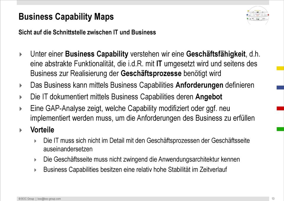 Business Capability vers