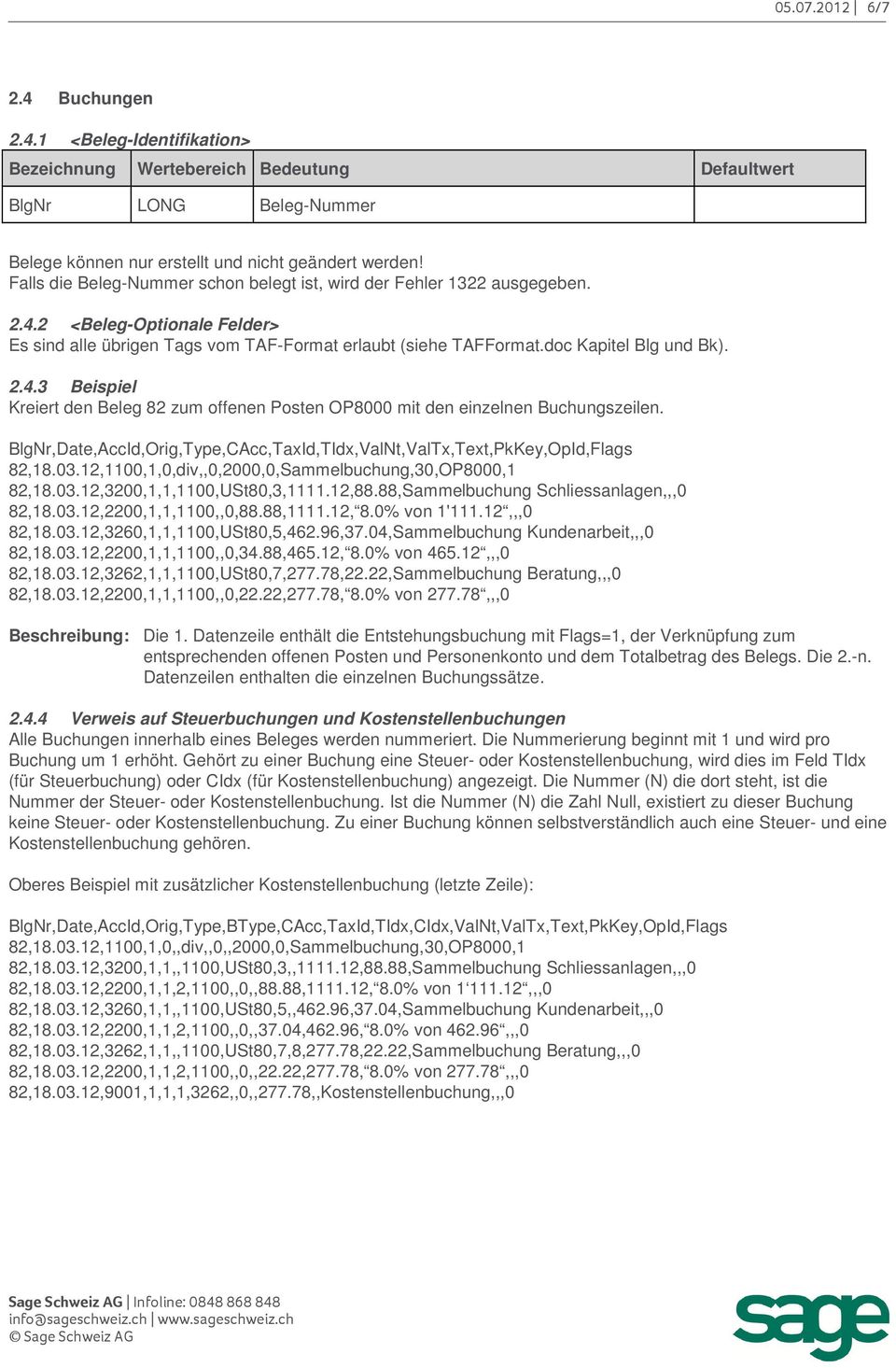 BlgNr,Date,AccId,Orig,Type,CAcc,TaxId,TIdx,ValNt,ValTx,Text,PkKey,OpId,Flags 82,18.03.12,1100,1,0,div,,0,2000,0,Sammelbuchung,30,OP8000,1 82,18.03.12,3200,1,1,1100,USt80,3,1111.12,88.