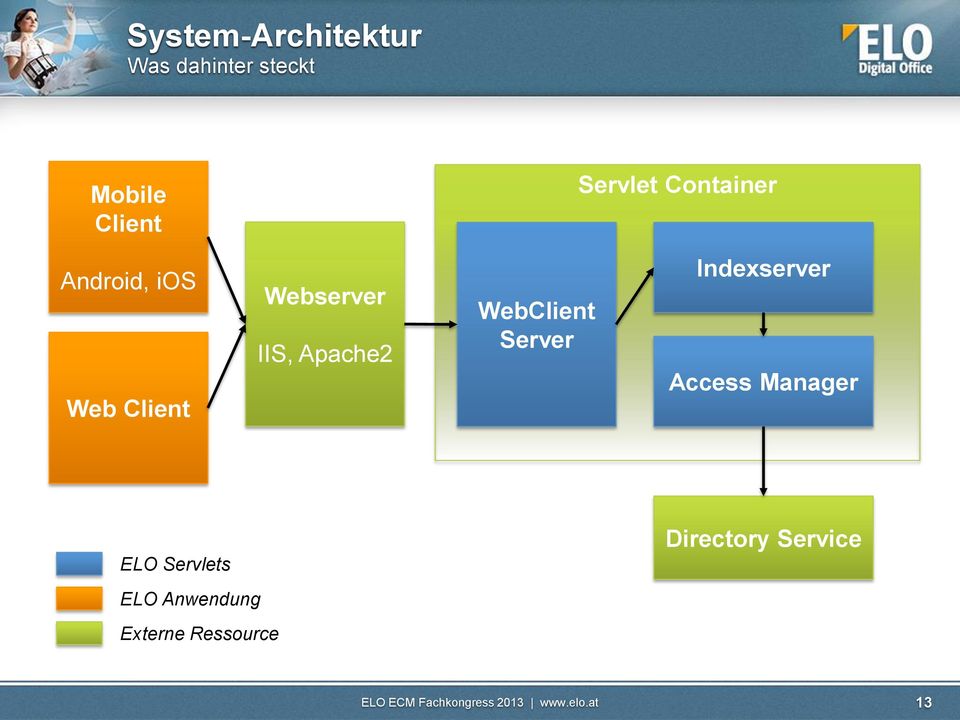 Apache2 WebClient Server Indexserver Access Manager ELO