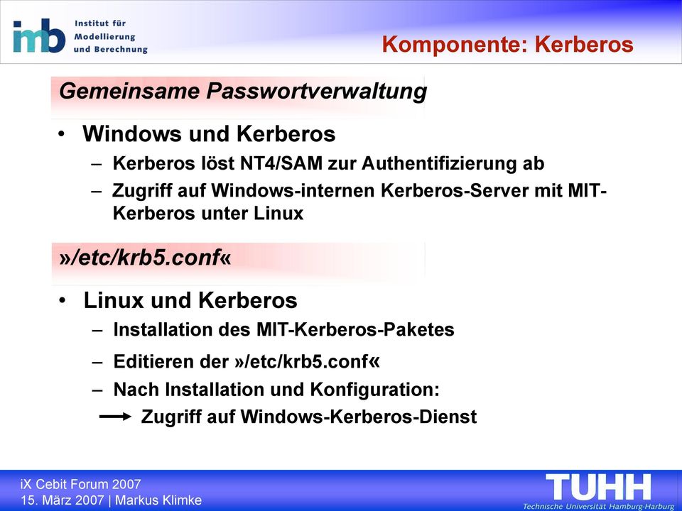 Kerberos unter Linux»/etc/krb5.