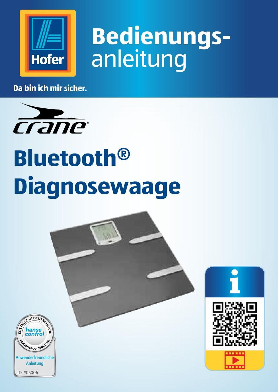 Bluetooth Diagnosewaage myhansecontrol.