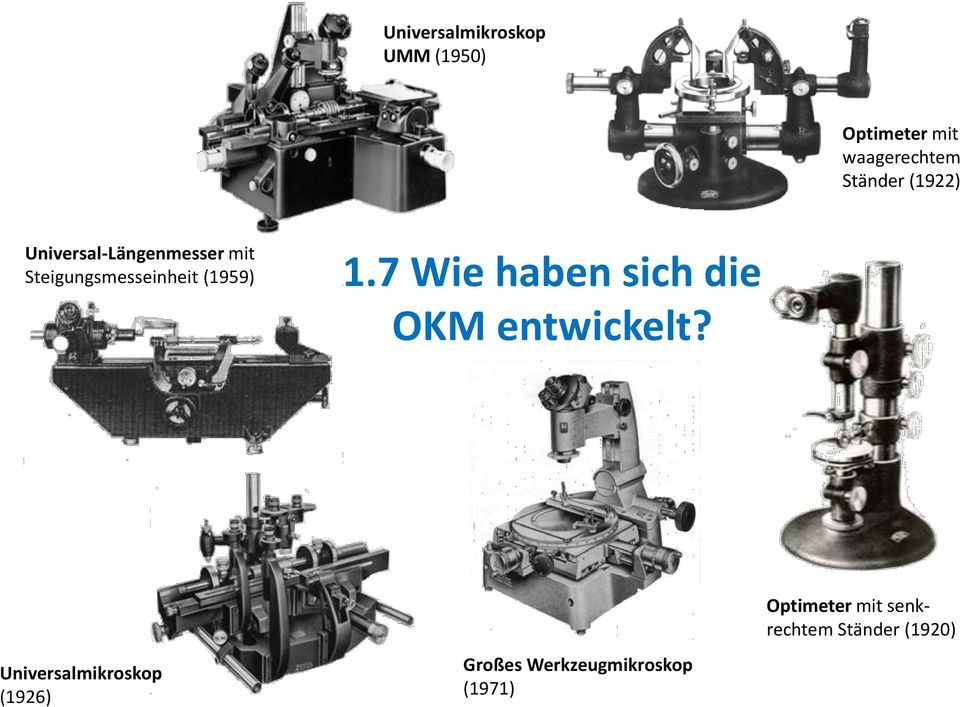 7 Wie haben sich die OKM entwickelt?
