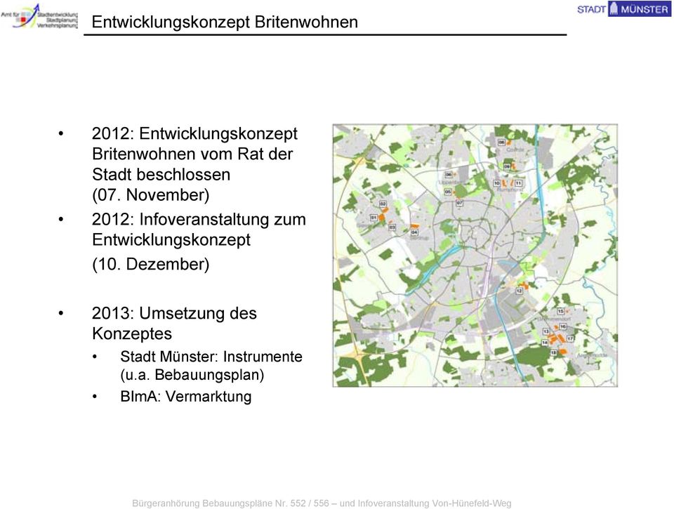 November) 2012: Infoveranstaltung zum Entwicklungskonzept (10.