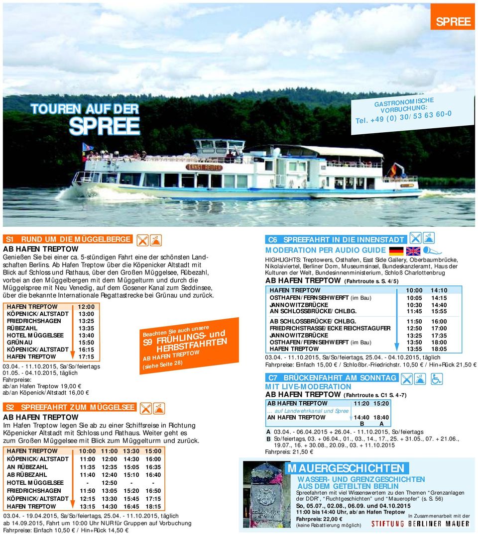 Fahrplan Stern Und Kreis Schiffahrt Gmbh Innenstadt Havel Spree Berlin Pdf Free Download