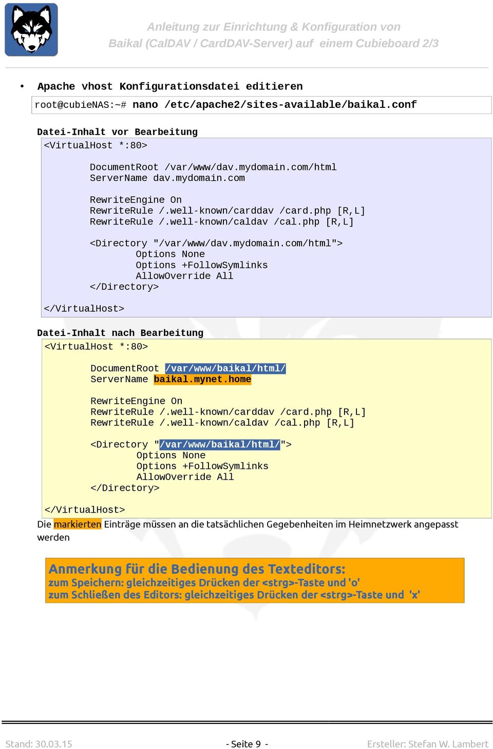com RewriteEngine On RewriteRule /.well-known/carddav /card.php [R,L] RewriteRule /.well-known/caldav /cal.php [R,L] <Directory "/var/www/dav.mydomain.