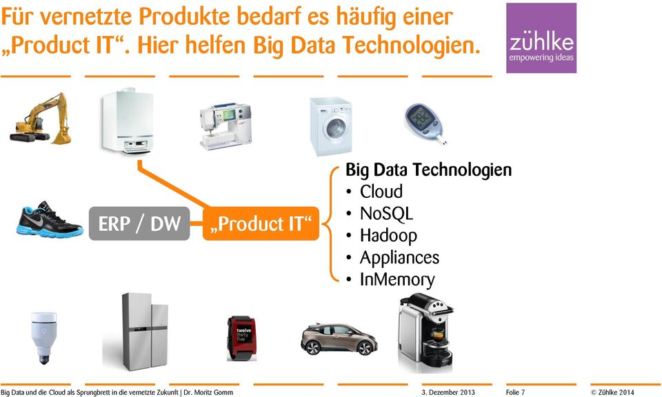 ERP / DW Product IT Big Data Technologien Cloud NoSQL Hadoop Appliances