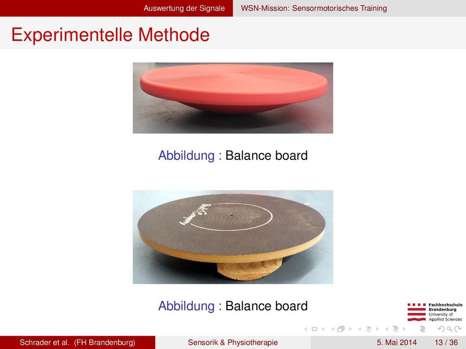 board Abbildung : Balance board Schrader et al.